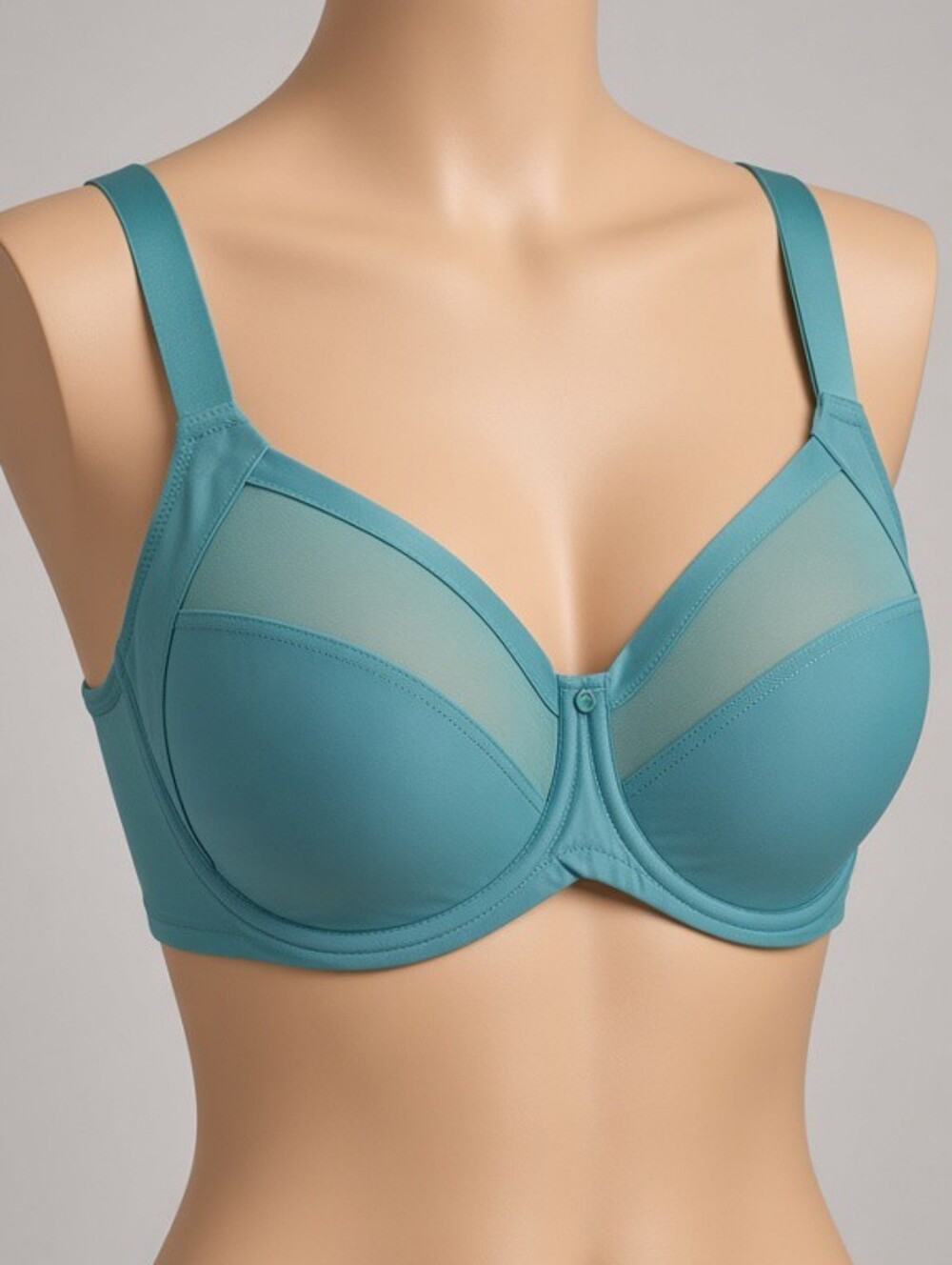 NWT Curvy Kate Wonderfully Full Cup Underwire Bra in Mineral Blue 42DD CK6110